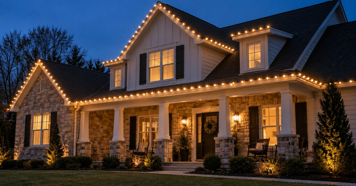 How to Plan C9 LED String Lights for a Roofline or Porch cover image