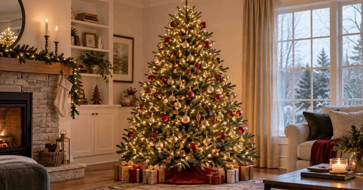 How to Layer 500-LED Cluster Christmas Lights on a Tree cover image