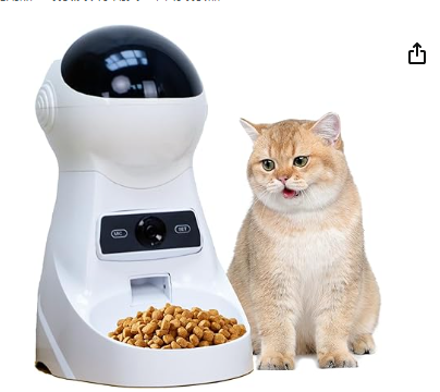 ISEEBIZ 3.5L 5GHz Wi-Fi Pet Feeder with Camera