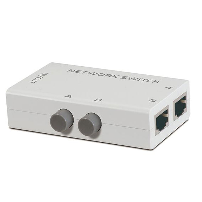 Iseebiz LAN 切替器 LAN切替 切り替え 2in1 1in2 物理的に切り替えられる 全結線 切替スイッチ付き 電気不要 スイッチ ネットワーク スイッチングハブ
