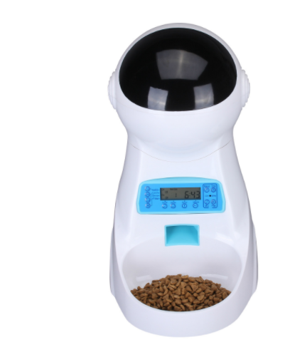 自動給餌器 Iseebiz 猫 犬 オートペットフィーダー タイマー 10秒録音 ペット給餌機 自動餌やり機 えさやり ペットフード 1日4食 3.5L大容量 自動給餌機 録音可 オートフィーダ コードカバー付き 新生活 一人暮らし 水洗い可能 猫/犬/うさぎなど対応