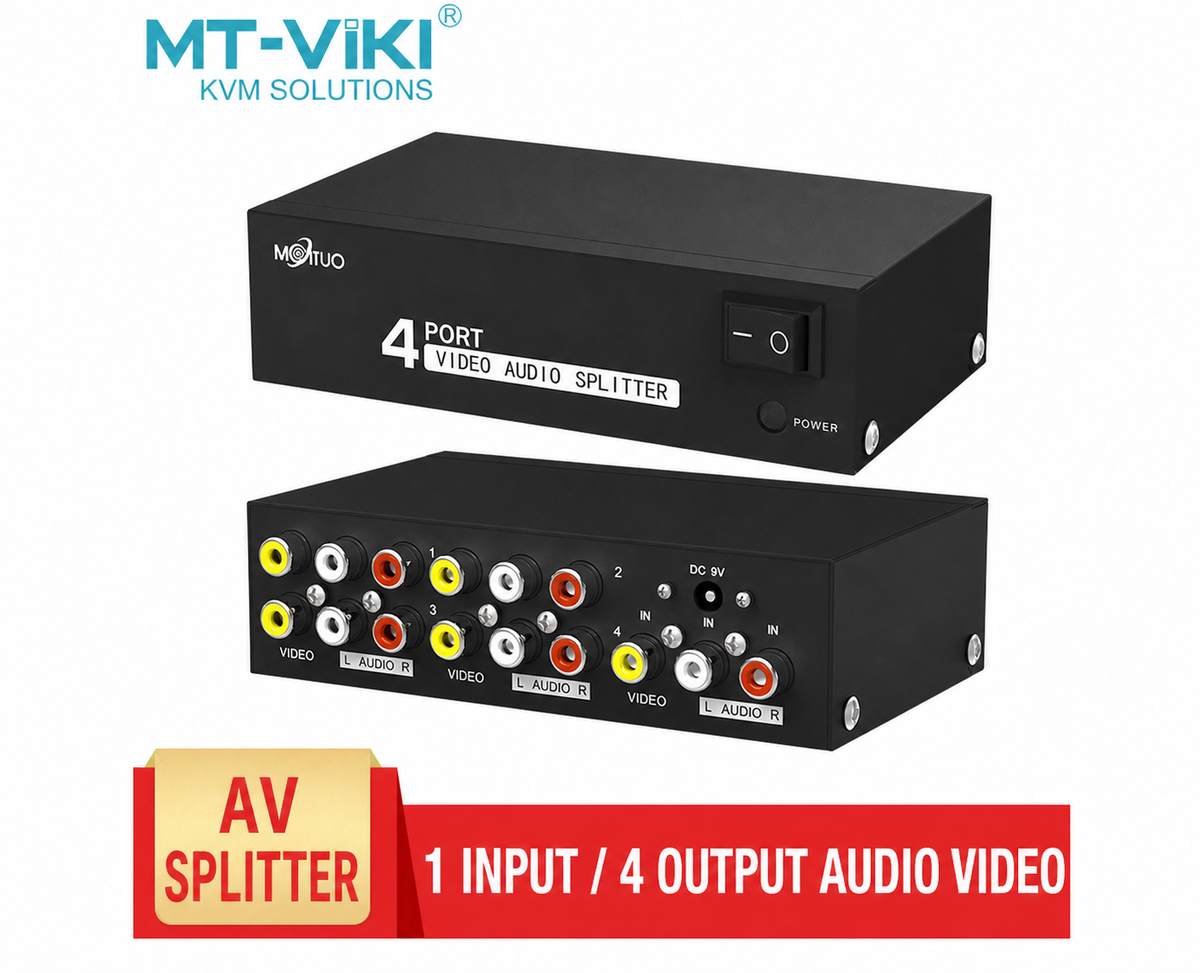 ES-Tune 1x4 RCA Audio Video Distribution Amplifier