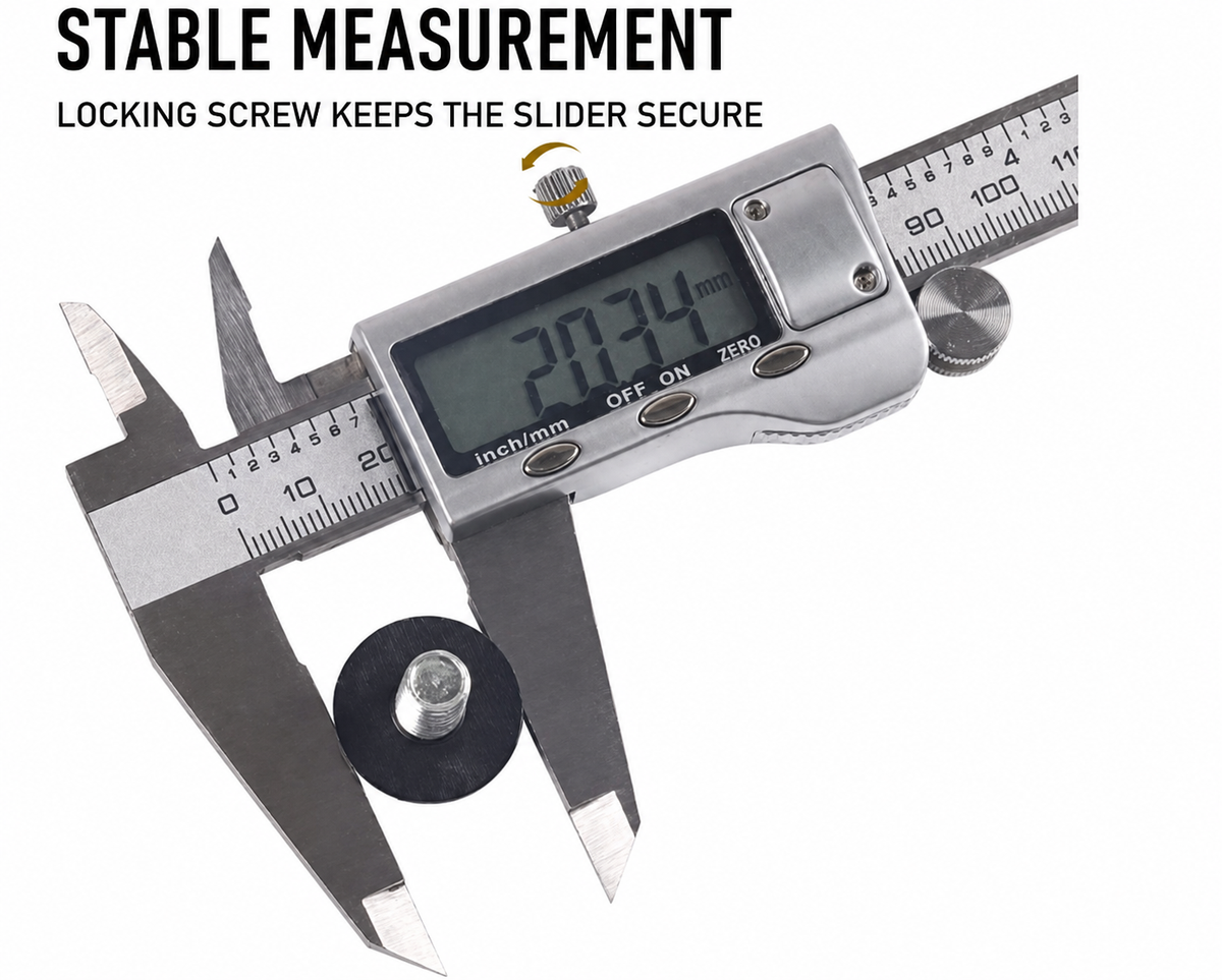 ISEEBIZ 200mm Stainless-Steel Digital Caliper