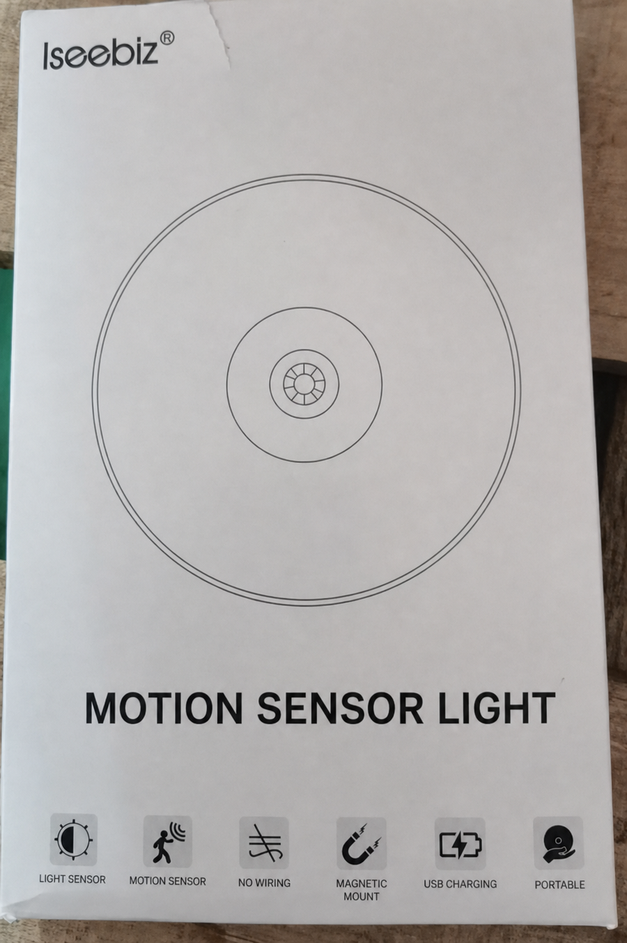 ISEEBIZ Rechargeable Motion-Sensor Night Lights, 4-Pack